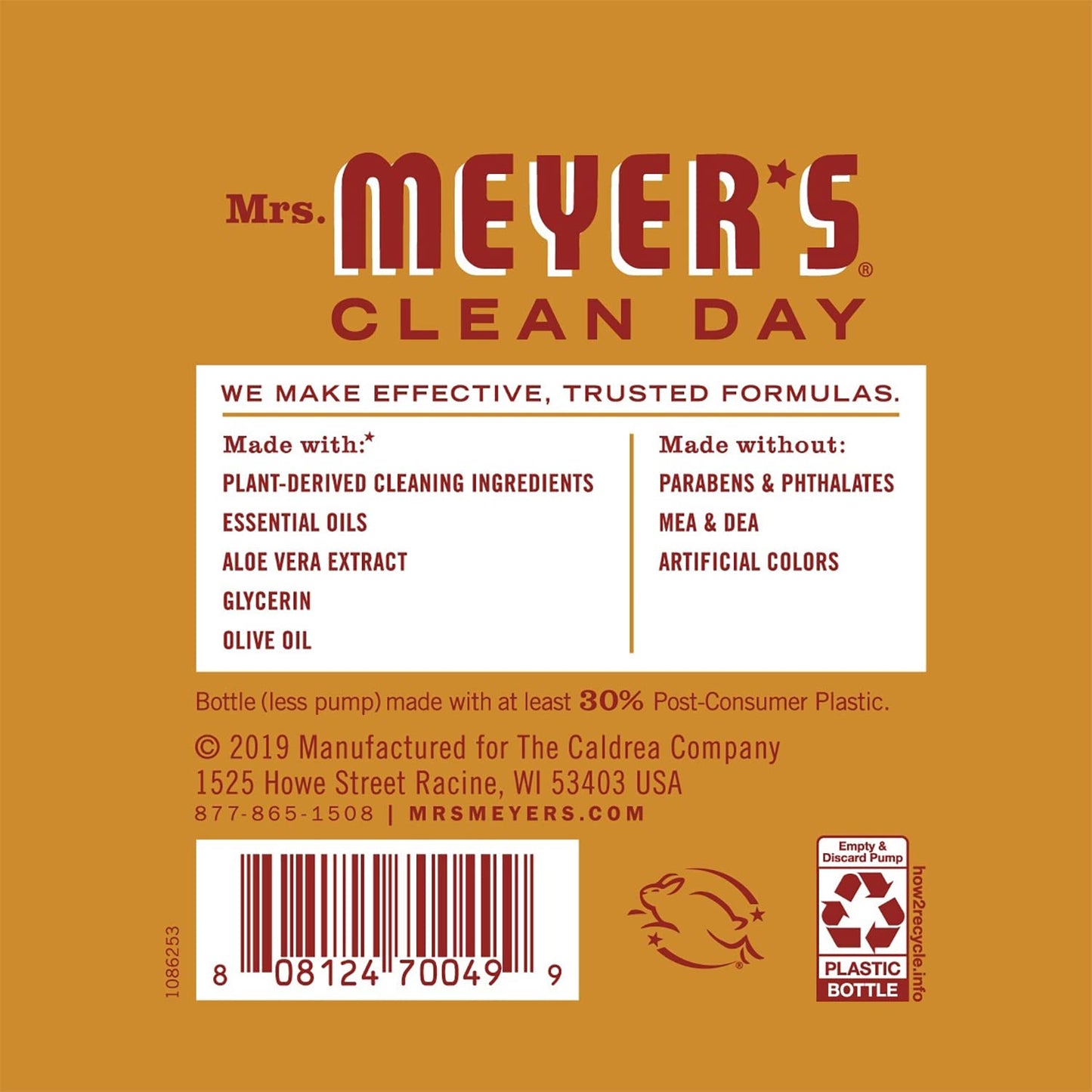 Mrs. MEYER'S CLEAN DAY Hand Soap Variety Pack, 1 Apple Cider, 1 Acorn Spice, 2 CT
