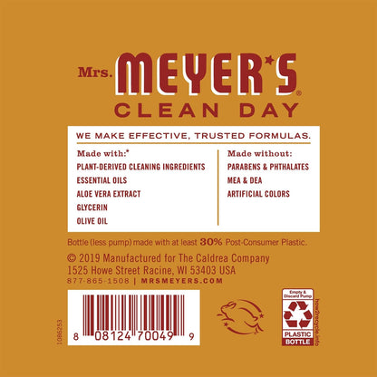 Mrs. MEYER'S CLEAN DAY Hand Soap Variety Pack, 1 Apple Cider, 1 Acorn Spice, 2 CT