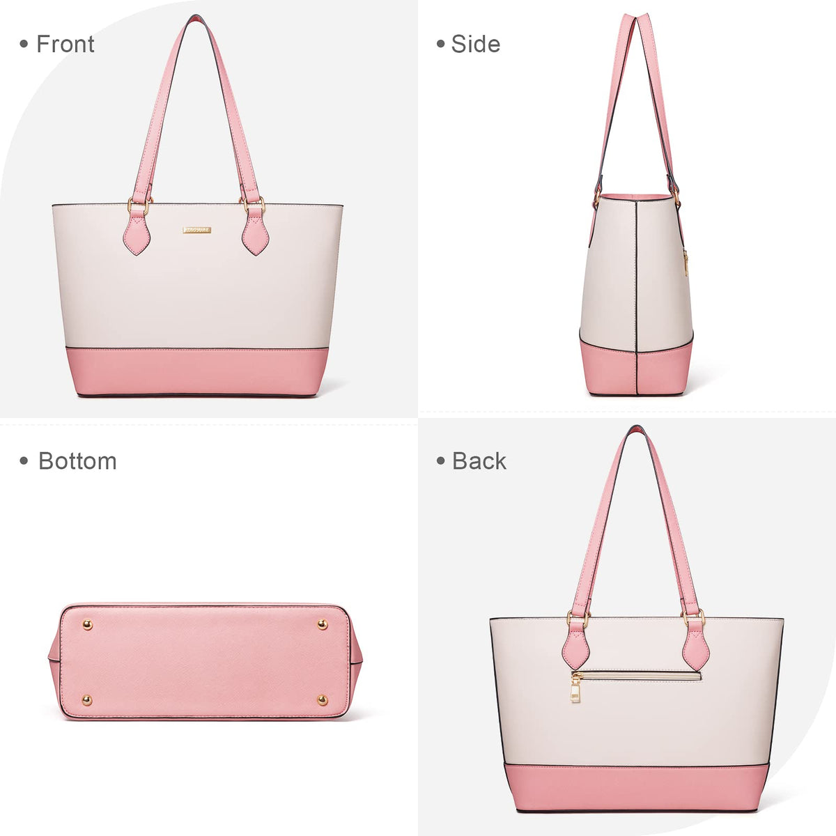 4PCS Women Fashion Handbags Purses Wallet Shoulder Bags Casual Tote Bag Crossbody Bags, Handbag Set Gift for Ladies Girls, Satchel Purse Set for Women