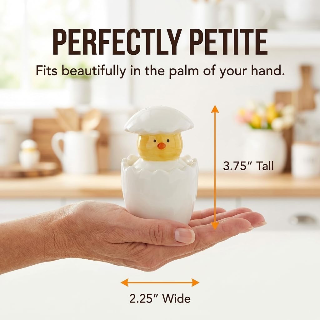 The Bridge Collection Hatching Spring Chick Easter Salt and Pepper Shakers