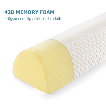 HBselect Memory Foam Baby Bed Guard Rail for Toddler Kids Children Adult,Soft Portable Safety Side Bed Guard Bumper for Cot Bed/Toddler Junior Bed (1 Pack)