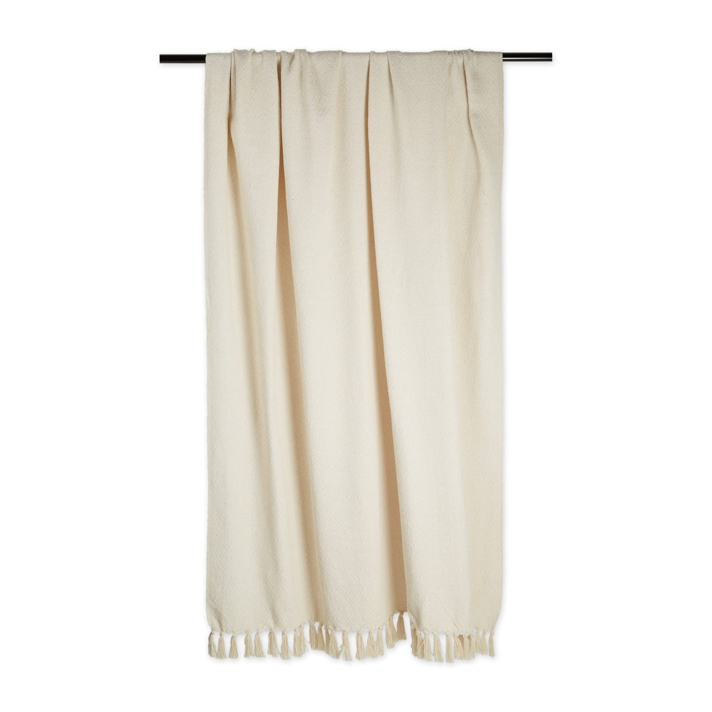 DII Global, Fields of Diamond Woven Throw, 50x60, Natural
