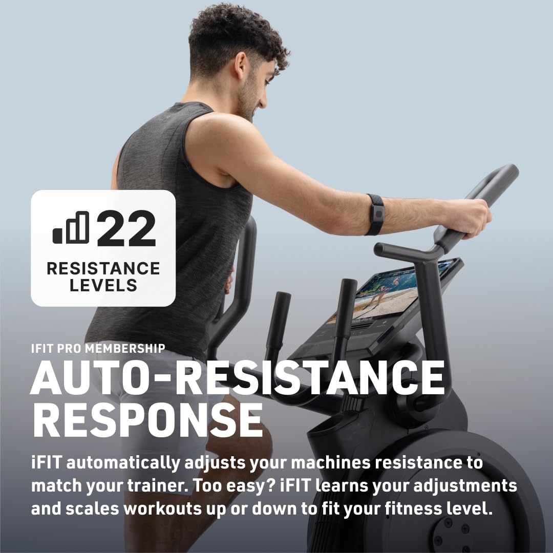 Step Climber XL with 16" HD Touchscreen, 22 Digital Resistance Levels + iFIT Pro Monthly Membership - 1 Month Included
