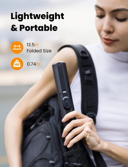 ANXRE 71"/180cm Phone Tripod Monopod, NT79 Extendable Selfie Stick Tripod for Cell Phone＆Camera, Mobile Tripod Stand for Filming, Tripod Stand Holder Compatible with Smartphone Camera