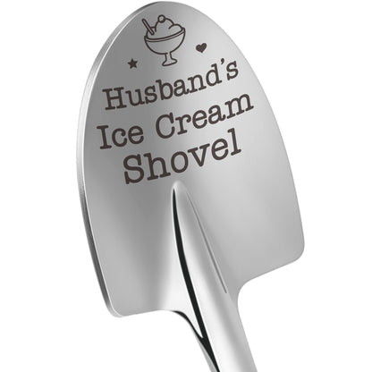 Valentines Day Gift for Husband, Husband Gifts from Wife - Funny Husband's Ice Cream Shovel Spoon for Him, Cute Romantic Gifts from Wife, Valentines Gifts for Married Couples
