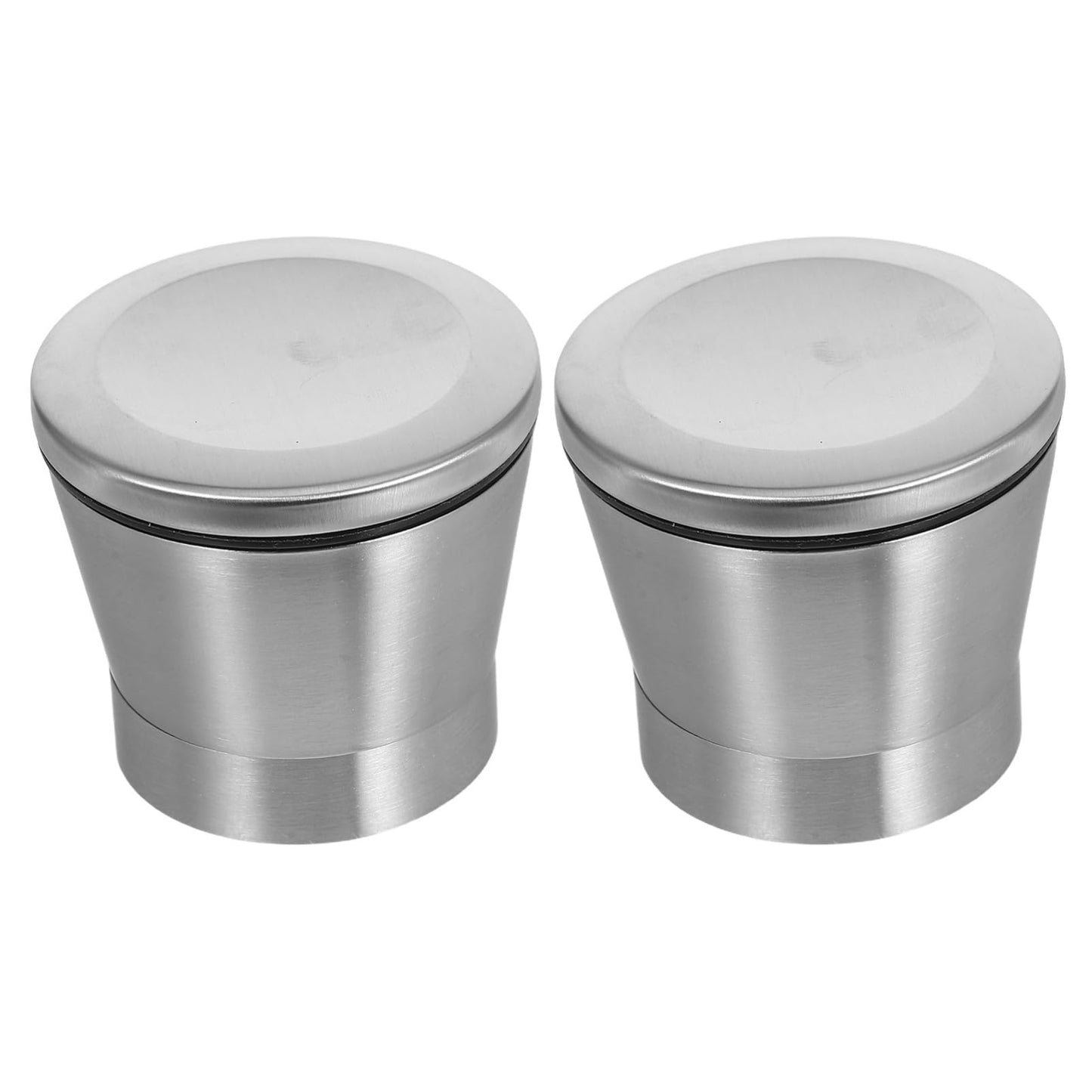 Ipetboom Metal Grinder Caps Replacement Tops for Salt Pepper Mills 2.55X2.55X2.28In Manual Spice Bottle Covers Grinding Caps for Kitchen Use 2Pcs