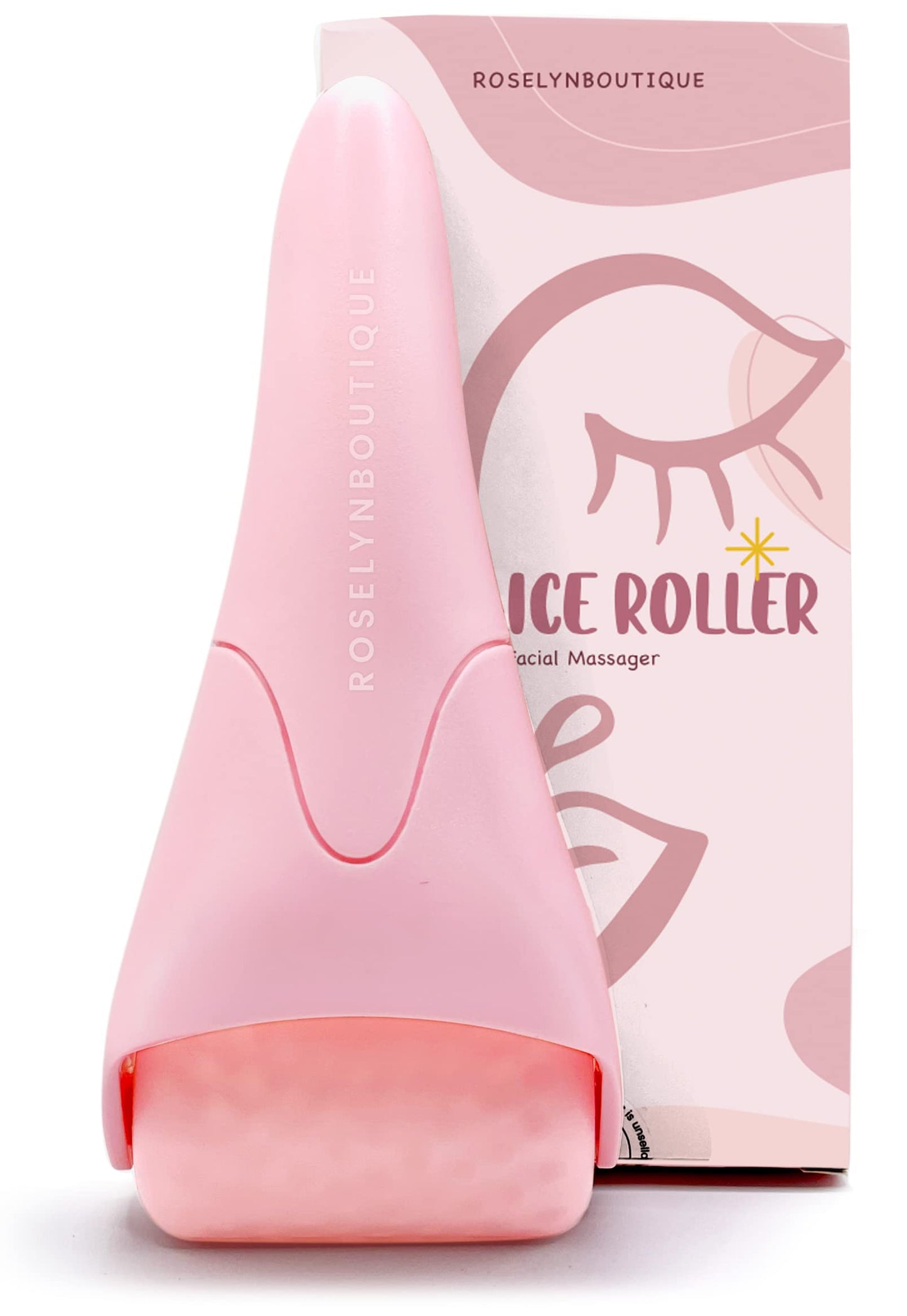 ROSELYNBOUTIQUE Ice Roller for Face Wrinkles Fine Lines Puffiness Stick Massager Facial Skin Care Tools Self Care Gifts for Men Women (Green)