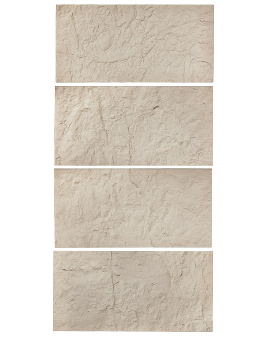 VEVOR 3D Wall Panels, 4 Pack 48 x 24 in PU Natural Stone Imitation Wall Art Tiles, 32 Sq.Ft Coverage Accent Wall Panel, Interior Home Decor for Ceiling, Bedroom, Living & Gaming Room, Stone Yellow