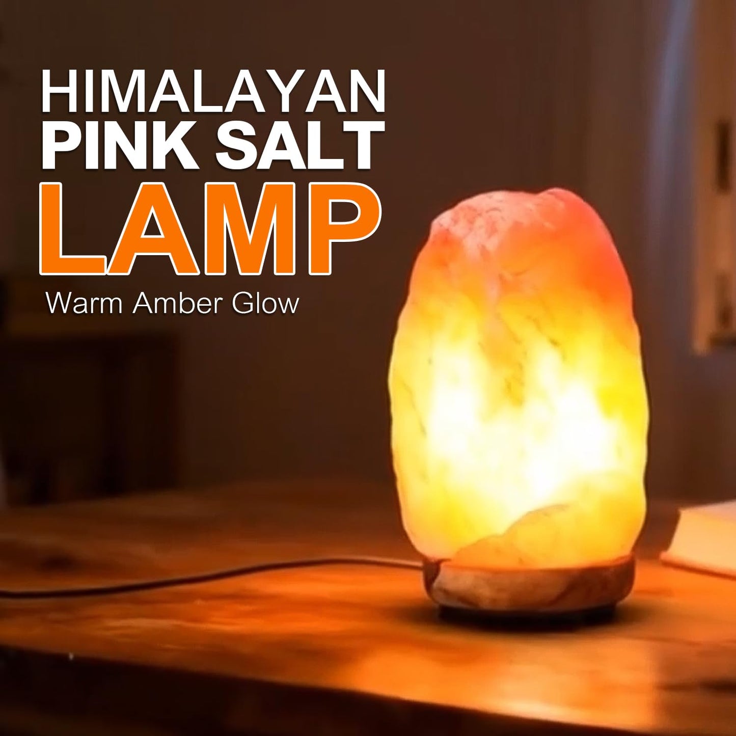 Himalayan Glow Salt Lamp, Home Décor Crystal Lamp, with Touch Dimmer Switch