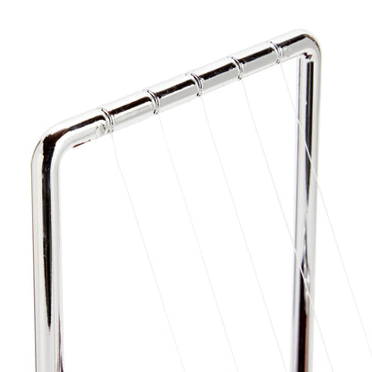 Juvale Newtons Cradle Pendulum - 7 x 6 x 7 in, Silver Stainless Steel - Desk Decor & Office Decor for Men - Stress Relief Desk Toy - Science Teacher Gift & Physics Toy