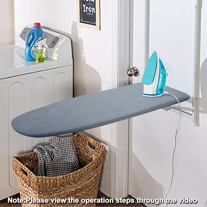 SheeChung 14"x42" Over The Door Ironing Board Cover, Thick Iron Covers