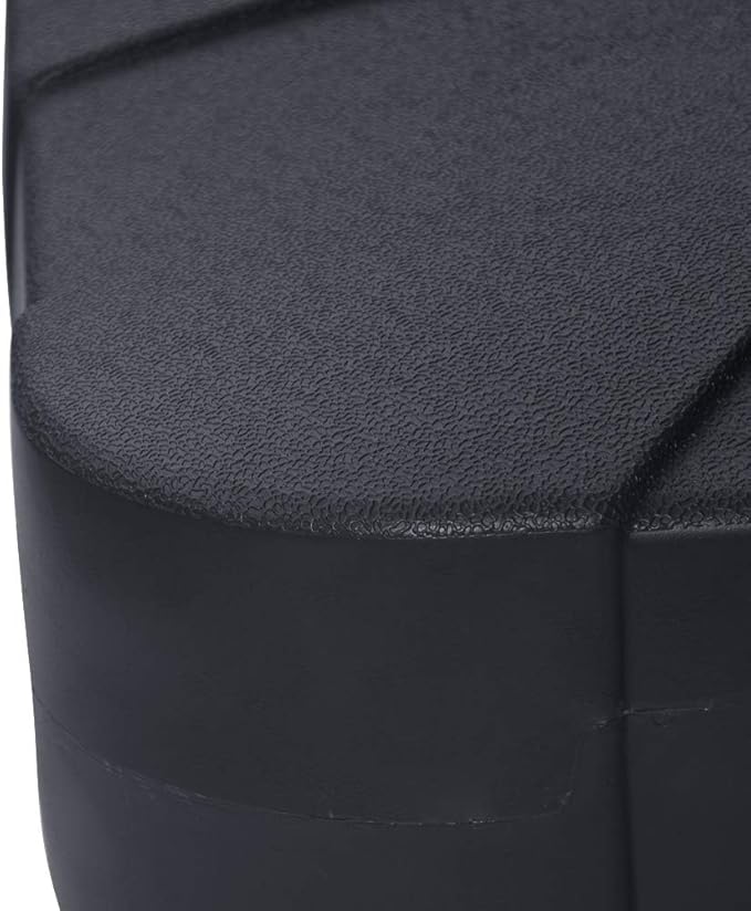 EliteShade USA 33" x 33" Offset Patio Umbrella Base Sand/Water Filled Square Umbrella Stand,Black