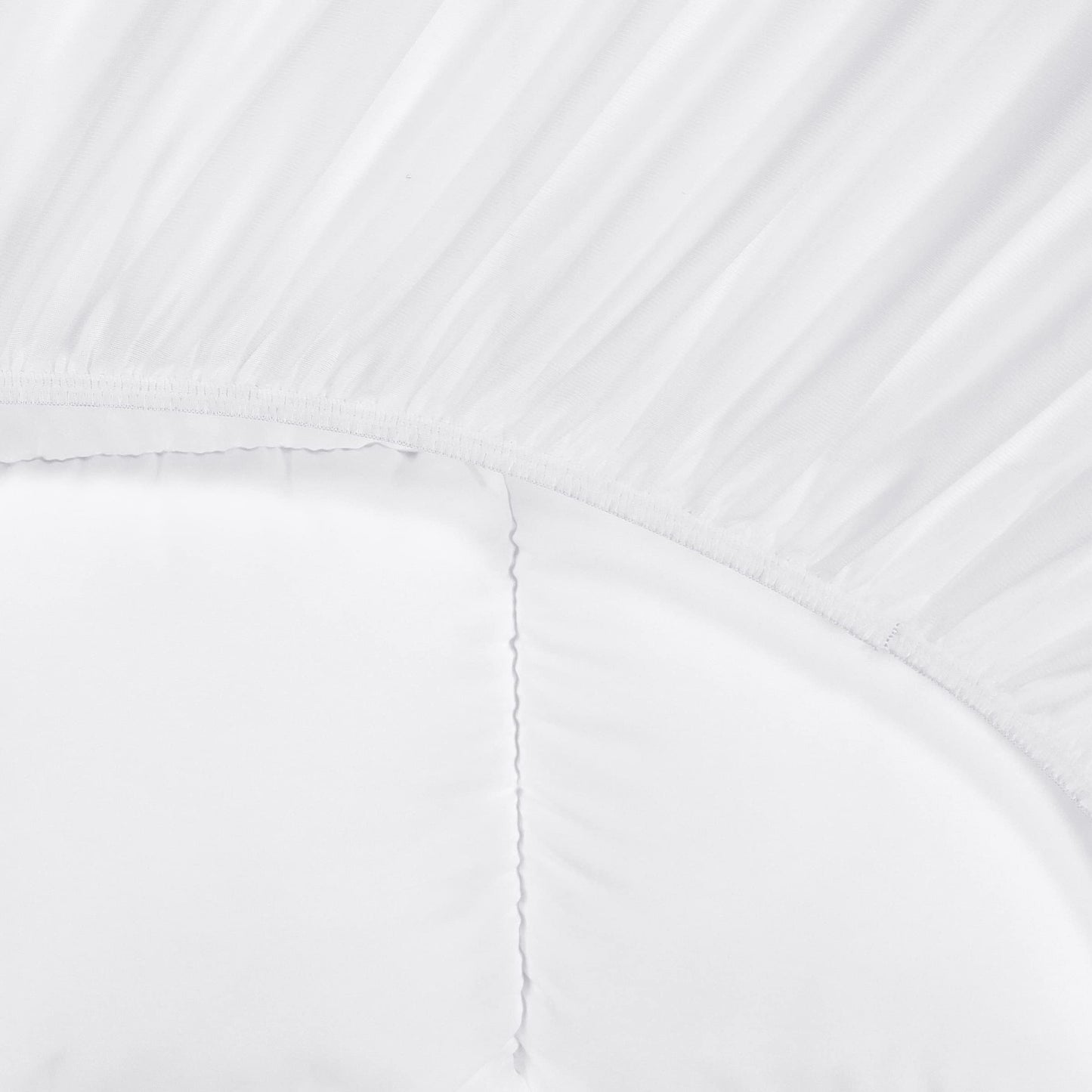 Serta Down Illusion Soft Hypoallergenic 2 inch Pillowtop Simple Fit Mattress Topper, Full, White