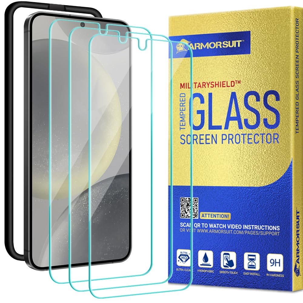ArmorSuit 2 Pack for Samsung Galaxy S24 Ultra Screen Protector (6.8") Case Friendly MilitaryShield HD Clear Film - Made in USA