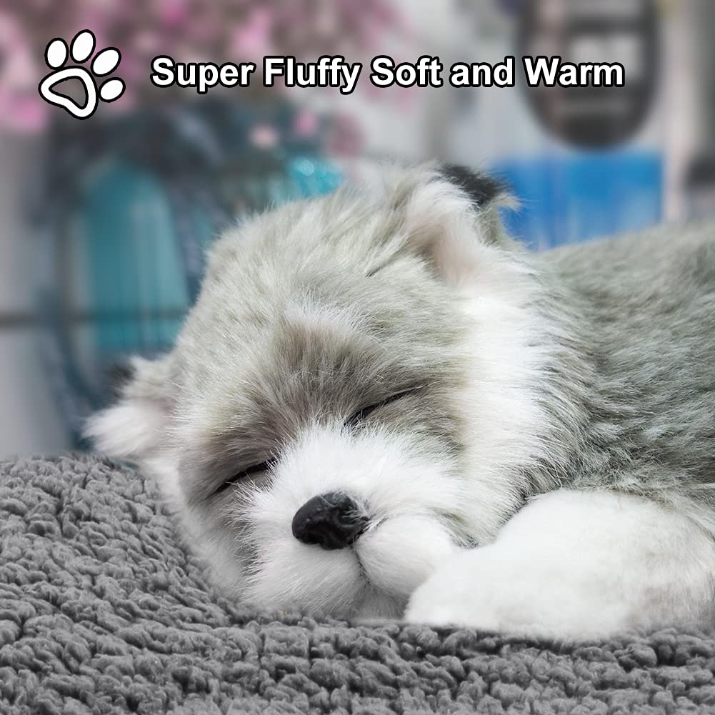Onarway Waterproof Dog Blanket Washable: Protects Sofa/Bed/Car Seat from Spills & Scratches - Cozy Sherpa Fleece Puppy Throw for Furniture Conscious Pet Owner (Medium 70x100cm)