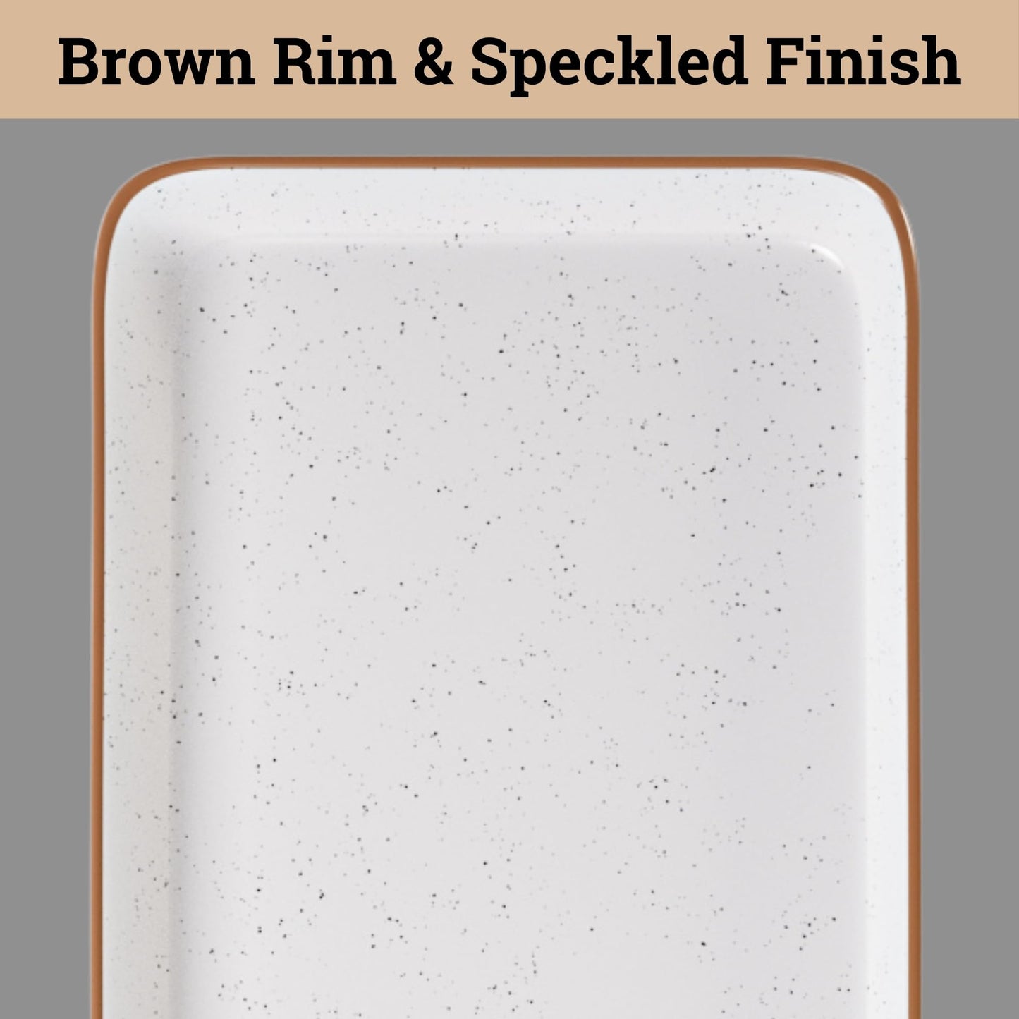 Ceramic Serving Platter Set of 3 - 16 / 14 / 12 Inches Oven Safe Serving Dishes for Entertaining - Platters and Trays - Porcelain Plates - Ceramic Grilling Platter - Rectangular Plates - Turkey Dishes