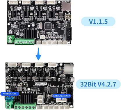 Creality Official Ender 3 Silent Motherboard Upgrade V4.2.7 Mainboard Control Board with TMC2225 Driver 3D Printer Controller Parts Accessories Works with Ender-3 / Pro/Max / 3 V2 / 3 V2 Neo