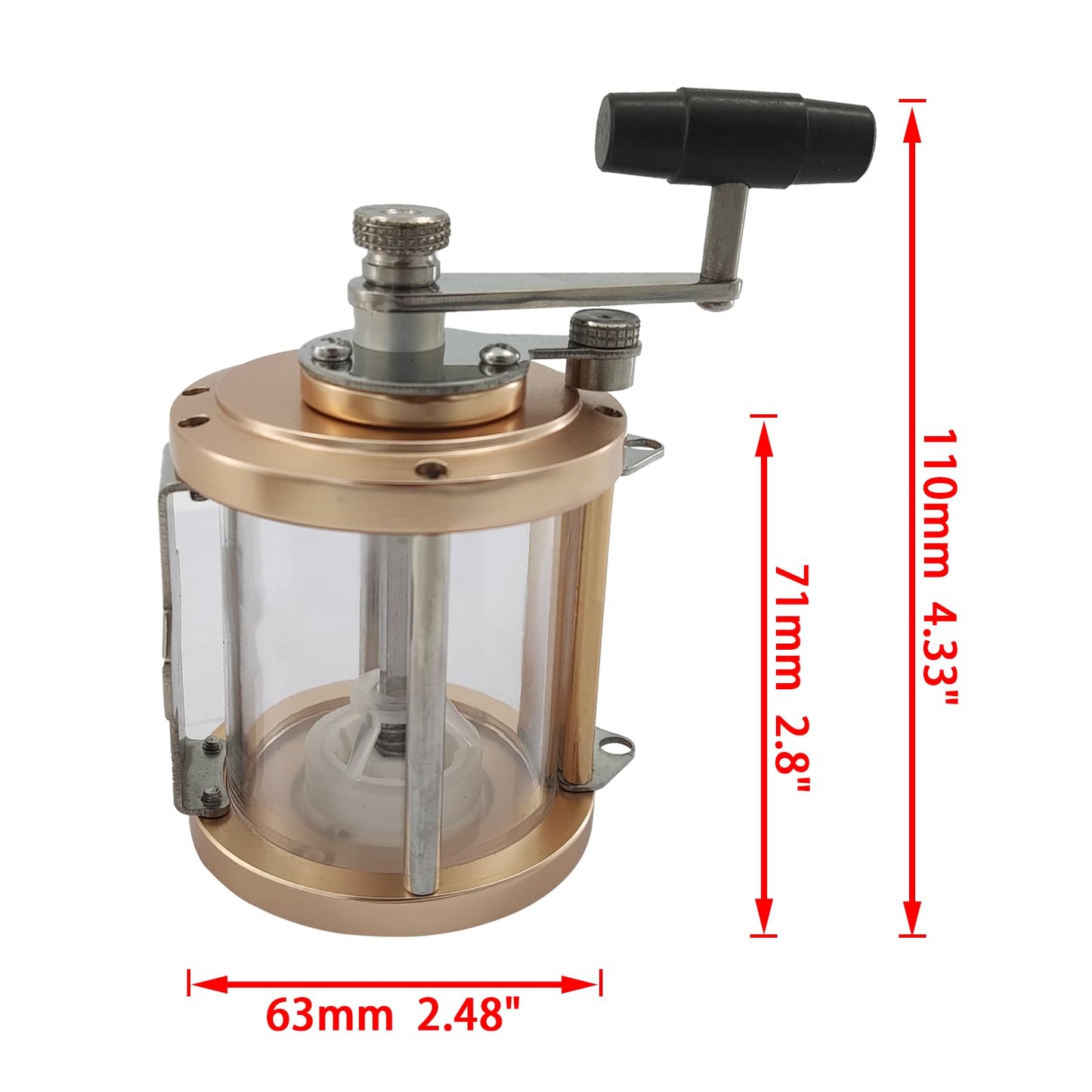 ISURE MARINE Deep Sea Fishing Reel Salt & Pepper Grinder Set Mills With Wood Plate