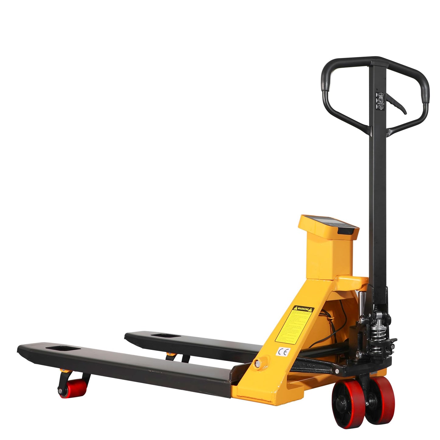 APOLLO Scale Pallet Jack 5500lbs Capacity, Lb/Kg Switchable Electronic Scale Manual Hand Truck, 0.1% Accurate, 45 x 27.7 Forks for Warehouse, Supermarket, Logistics Center