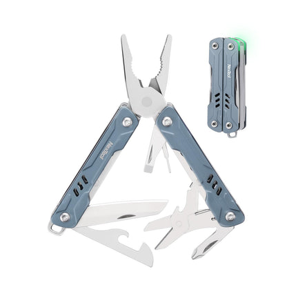 NexTool Mini Sailor S11 Keychain Multitool, 11-in-1 Compact EDC Pliers with Pocket Knife, Scissors & Screwdrivers, Lightweight Small Multitool for DIY, Travel, Camping, and Gift, Cool Gadget for Men