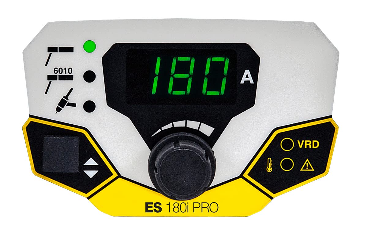 ESAB 0700500070 MINIARC Rogue ES 180i Stick Welding System, Dual Voltage Input, Adjustable Hot Start/Arc Force, Stick 6010 Mode, Power Factor Control, Electrodes up to 5/32", IP23S Designed