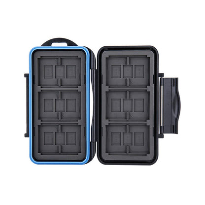 JJC Memory Card Case, SD Card Storage Box for 12 SD Cards + 18 Micro SD + 6 CF Compact Flash Cards (36 Slots)