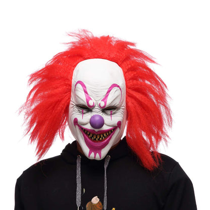 Quligeta Scary Evil Killer Joker Clown Latex Mask Halloween Horror Cosplay Costume Prop For Adults