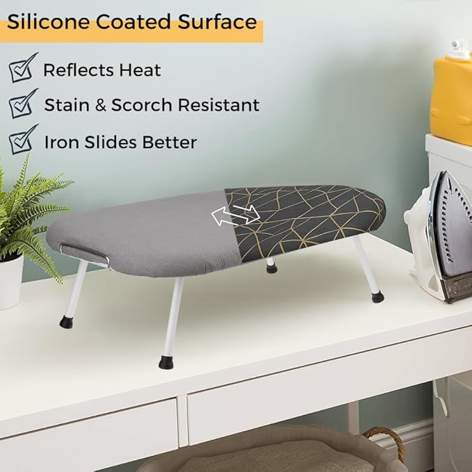SAVUK 12 X 30 inch Smart Table Top Ironing Board Cover and Pad