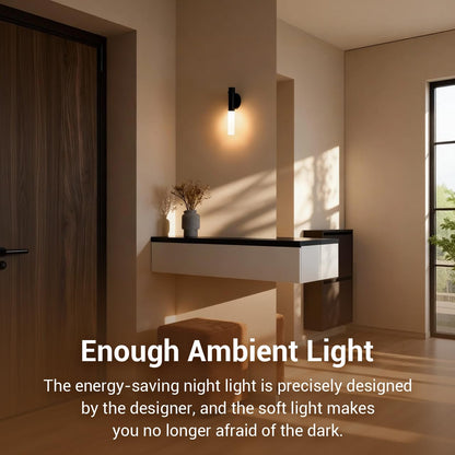 Haloak Motion Sensor Night Lights Indoor, Dimmable Lighting Decor for Stair, Bedroom, Kids Room,Magnetic Hallway Rechargeable LED Wireless Battery Operated Wall Sconce