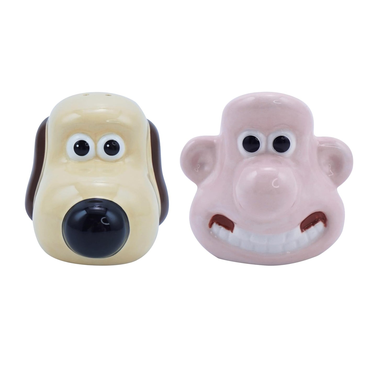 Wallace and Gromit Salt and Pepper Shakers - Wallace and Gromit Merchandise - Novelty Salt and Pepper Sets