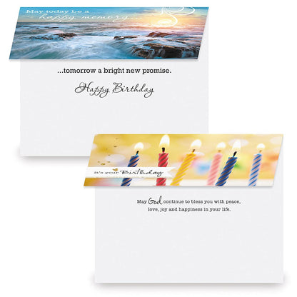 Current Faith Assorted Cards with Envelopes All Occasion - 20 Pack, Large 5" x 7" Christian Cards with Sentiments, Variety of Get Well, Sympathy, Birthday, Anniversary & Thinking of You