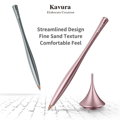 Kavura Pink Metal Gravity Spinner Pen for Women – Aesthetic Balanced Desk Pen with Smooth Rotating Design – Stress Relief Writing Tool with Japanese Precision Finish – Elegant Gift for Her