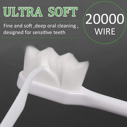 Patelai 16 Pcs Extra Soft Toothbrush, Ultra Soft for Sensitive Gums, 20000 Soft Bristles, Adult & Kid