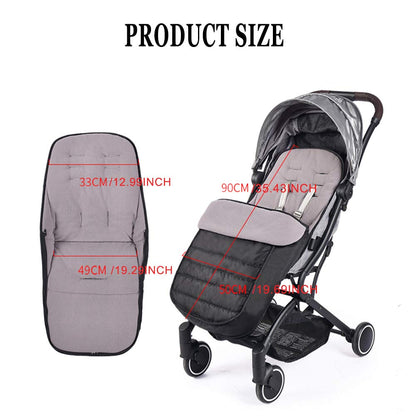Cosytoes Footmuff, Fairy Baby Waterproof and Windproof,CosyToes Fleece Lined Universal Fitting for Pushchairs Strollers Prams Buggy (Grey)