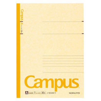 KOKUYO [SET of 5] Campus Notepad Memo Book 30 Pages A-rules 7mm Semi-B5 with 5 Colors from Japan