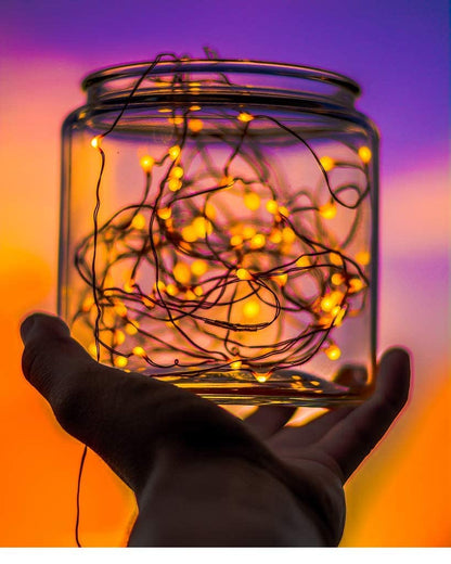 suddus Fairy Lights Battery Operated with Remote, 33ft 100 LED Dimmable Twinkle Lights with Timer, Waterproof Copper Wire String Lights for Bedroom, Christmas, Tree, Indoor Outdoor Decor (Warm White)