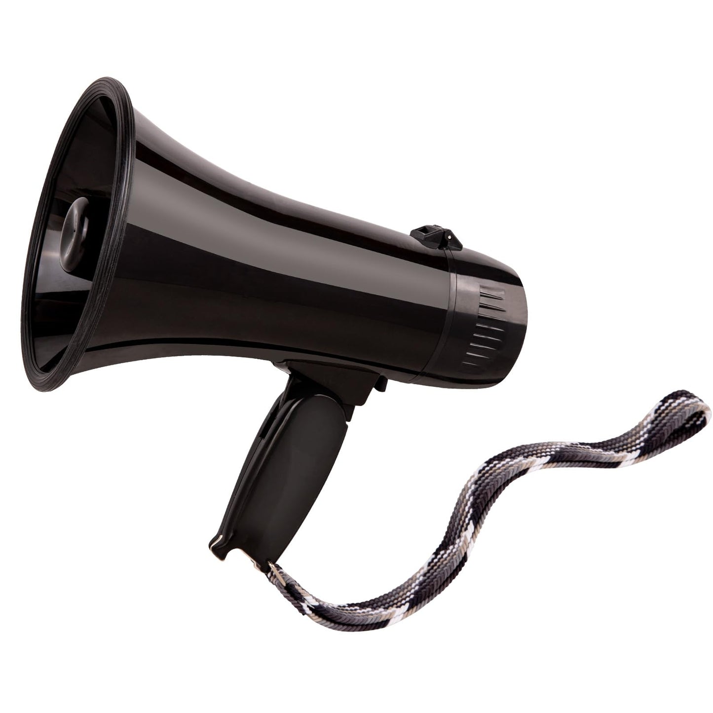 MyMealivos 20w Megaphone Speaker Portable Voice Changer Bullhorn with 6 Different Sound Effects & Built-in Siren and Record & Adjustable Volume Loud Speaker for Outdoor Sports, Party-Black