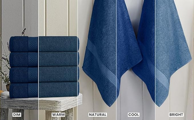 Utopia Towels 6 Pack Medium Bath Towel Set, 24 by 48 Inches, 500 GSM 100% Ring
