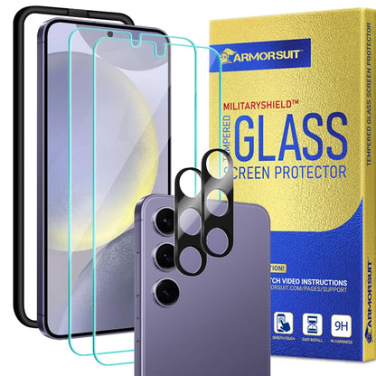 ArmorSuit 2 Pack for Samsung Galaxy S24 Ultra Screen Protector (6.8") Case Friendly MilitaryShield HD Clear Film - Made in USA