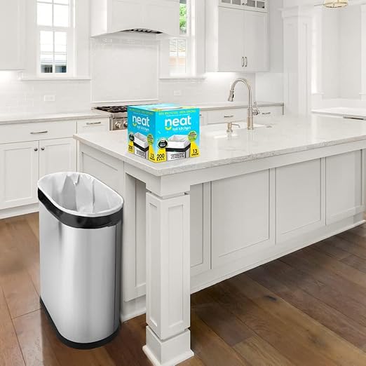 Neat Tall Kitchen 13 Gallon Drawstring Trash Bags