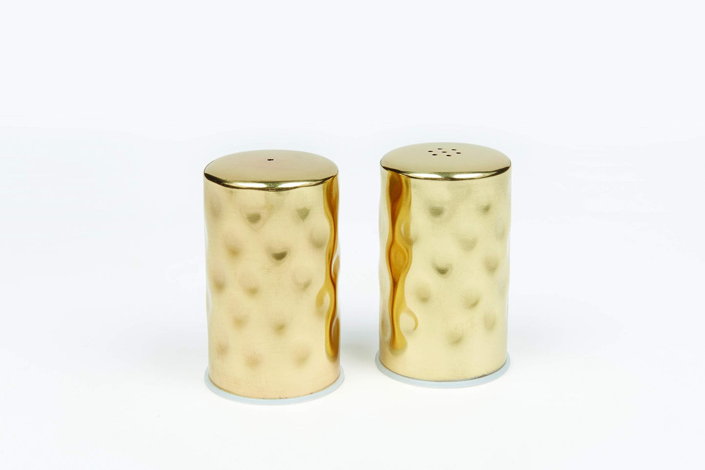American Metalcraft GHSP2 Hammered Finish Stainless Steel Salt & Pepper Shaker Set - 2 oz Capacity Compact 1.75 in Dia 2.75 - Hammered Gold Finish – 200 Pack