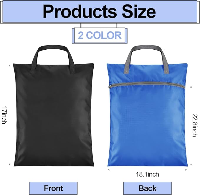 2 Pcs Travel Laundry Bags Waterproof