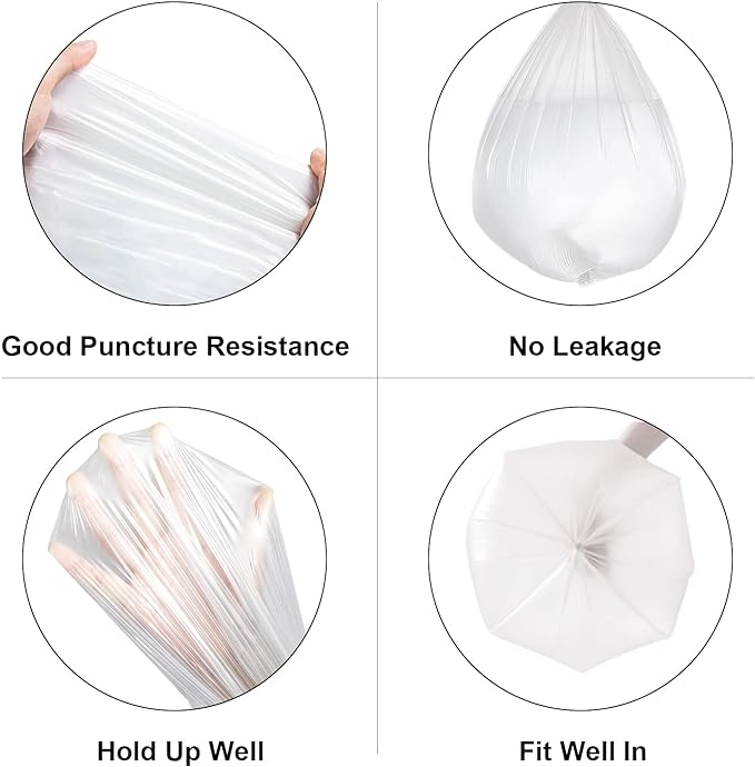 120 Count 8 Gallon Trash Bags Unscented