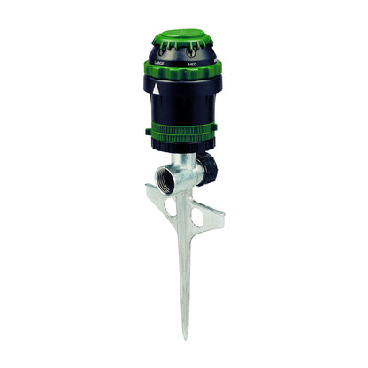 Orbit 58573N H2O-6 Gear Drive Sprinkler, Spike B 58573, Green