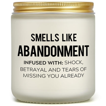 Farewell Gifts for Coworkers – Funny Leaving Gift Ideas for Retirement Moving Away Going Away Goodbye New Job, Miss You Candle for Women Female Men Boss Friends Work Bestie Neighbor (Lavender)