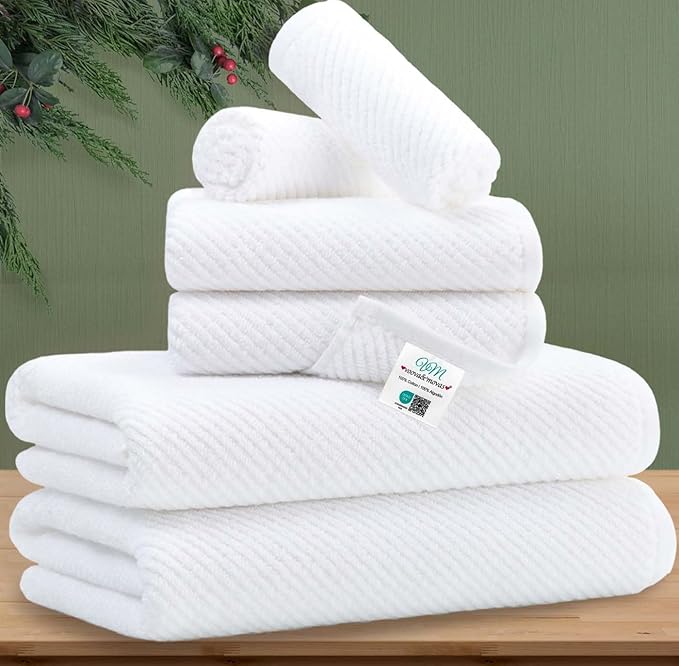 VOOVA & MOVAS White Towels Bathroom Sets