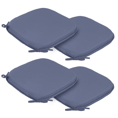 RACE LEAF Garden Chair Cushions outdoor seat cushions waterproof cushionsChair Pads,Seat Pads for Dining Chairs,Cover Indoor Outdoor Seat Pad Cushions,for Your Living Room(round Pack of 4, light grey)