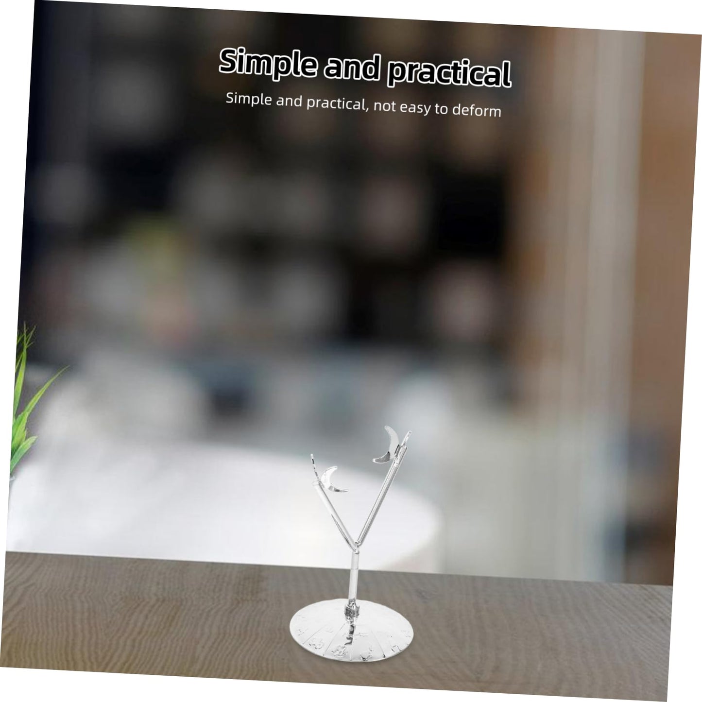 ABOOFAN Display Pedestal for Rocks Rhombus Ore Bracket Adjustable Metal Crystal Holder Stone Display Stand Diamond Shape Base Holder for Raw Gems Home Decor Stand