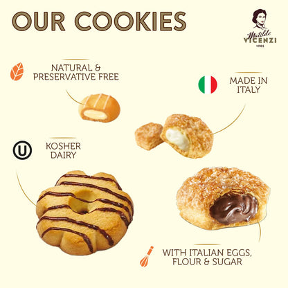Matilde Vicenzi Verona Gift Tin - Assortment of Italian Pastries and Cookies - Gourmet Gifts for Mother's Day, Birthday and Every Special Occasion - Assorted Cookies in Italian Design Tin 32oz (907g)