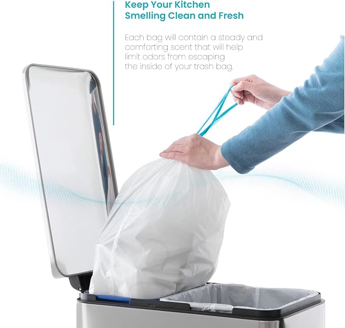 Home Zone Living 2-Pack 5 Gallon Kitchen Trash Bags